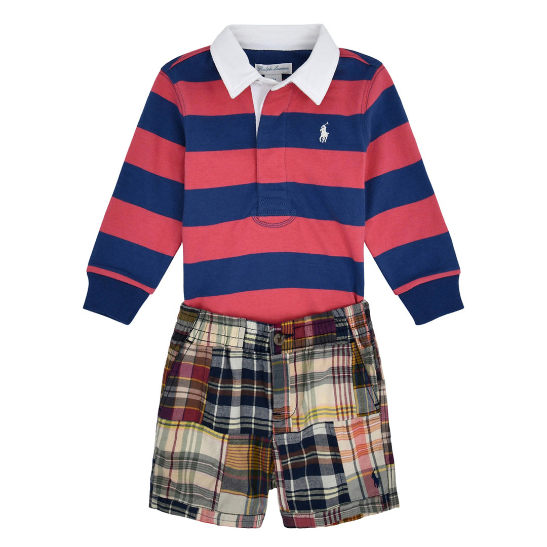 Conjunto de Short de Punto para Bebé Niño - Adirondack Berry/Old Royal