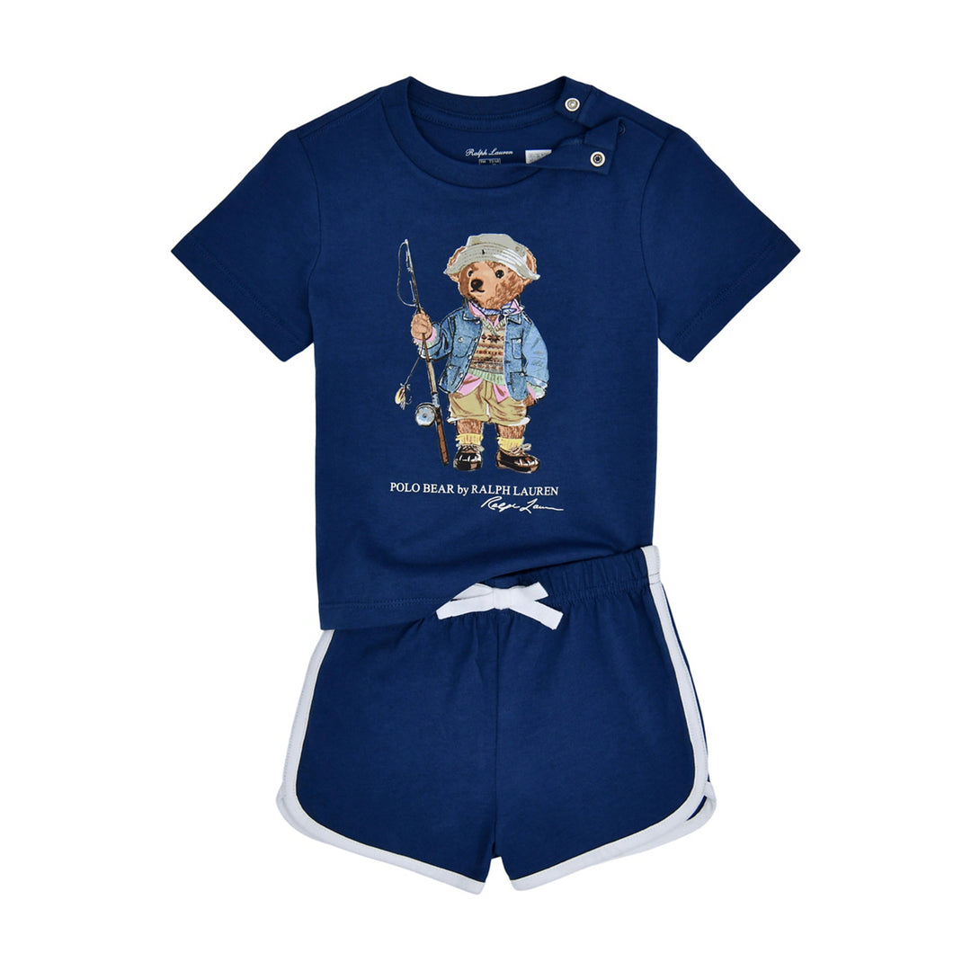 Conjunto de Short de Punto para Bebé Niño - Old Royal