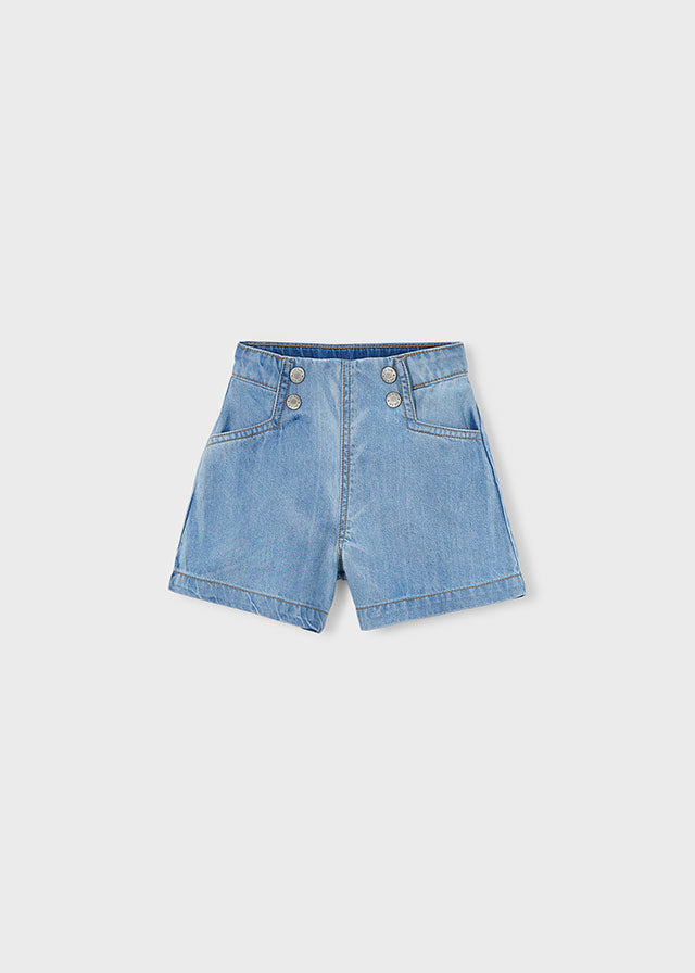 Mayoral Short Denim Fluida Claro para Niña