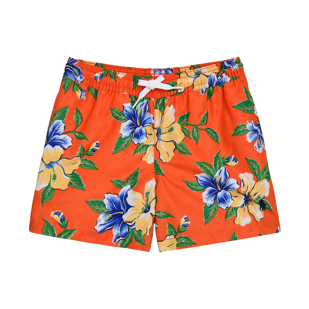 Traje de Baño en Poliéster Reciclado para Niño - Iconic Hibiscus