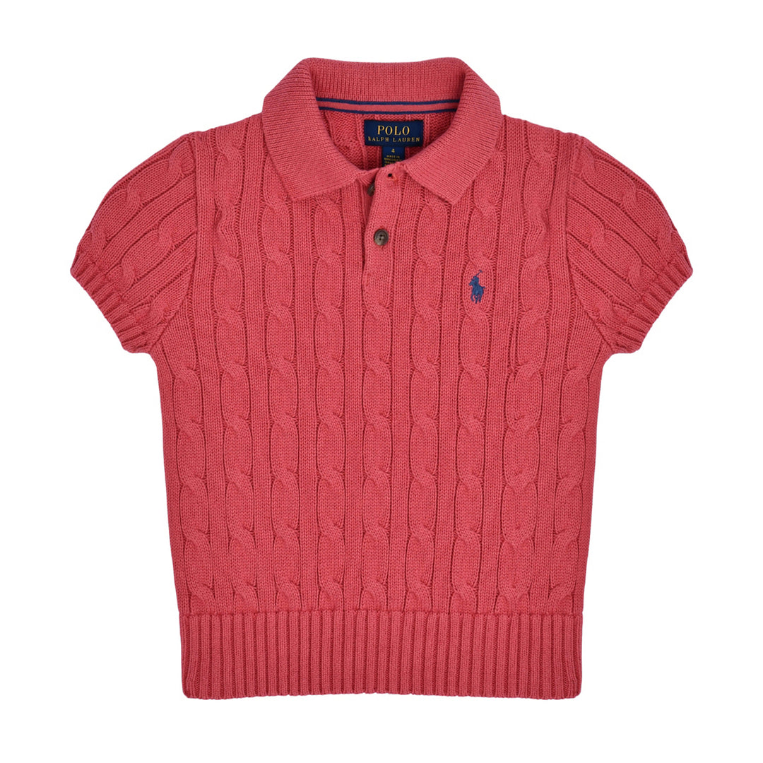 Polo Cable Clásico Manga Corta para Niño - Adirondack Berry