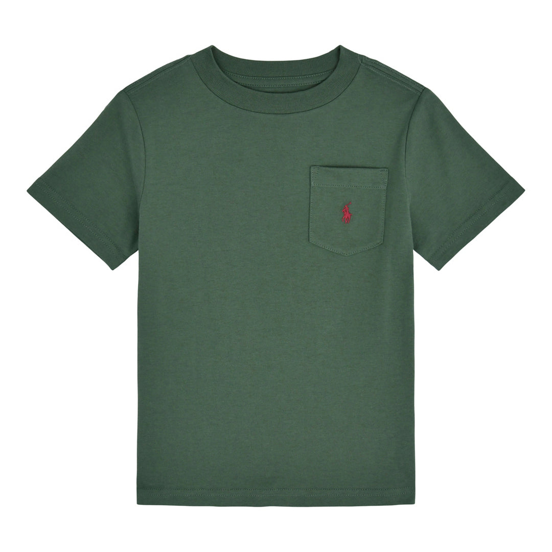 Camiseta de Punto Manga Corta con Bolsillo para Niño - Fatigue