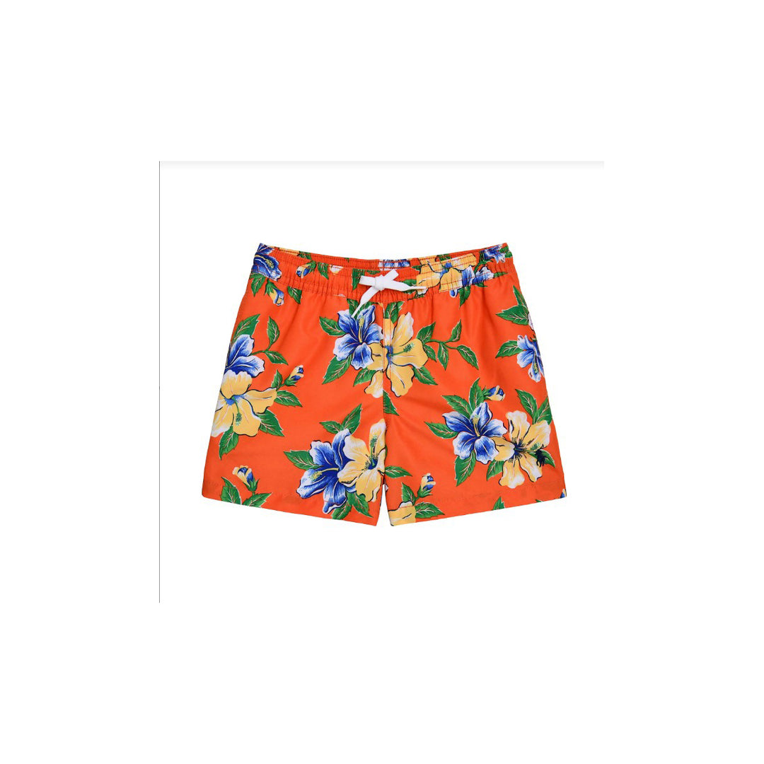 Traje de Baño en Poliéster Reciclado para Niño - Iconic Hibiscus