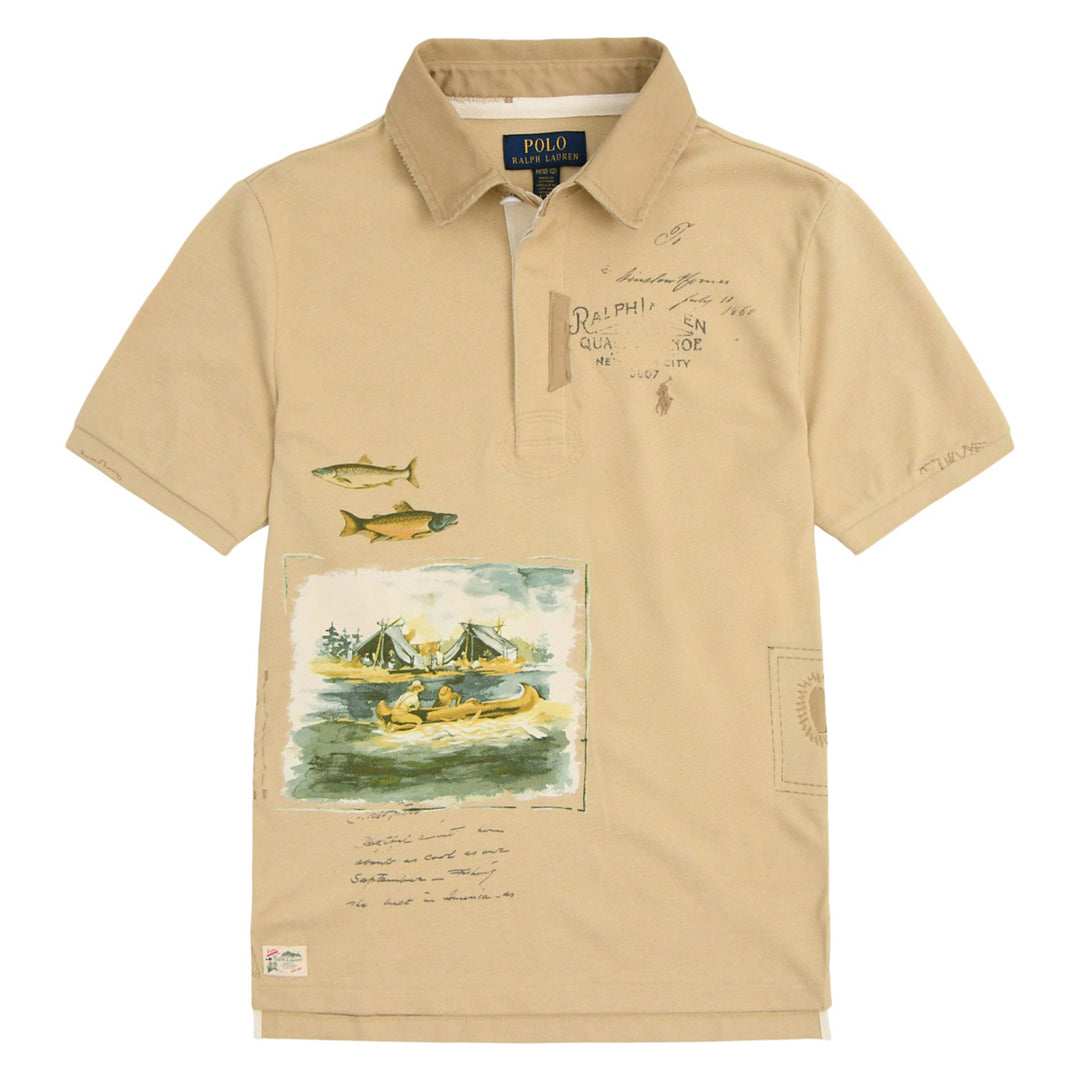 Polo de Punto para Niño - Tallow Cream
