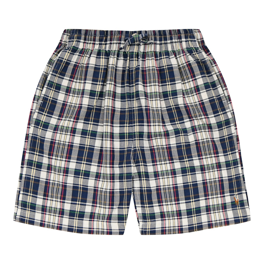 Short en Tela para Niño - White/Blue Multi