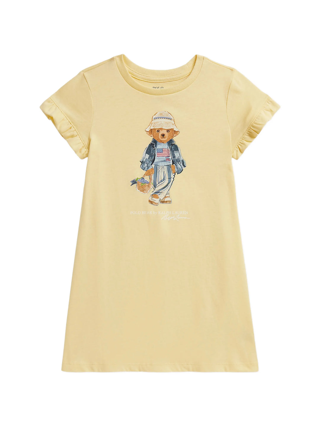 RALPH LAUREN NIÑA VESTIDO 26/1 JERSEY T-BIRD YELLOW