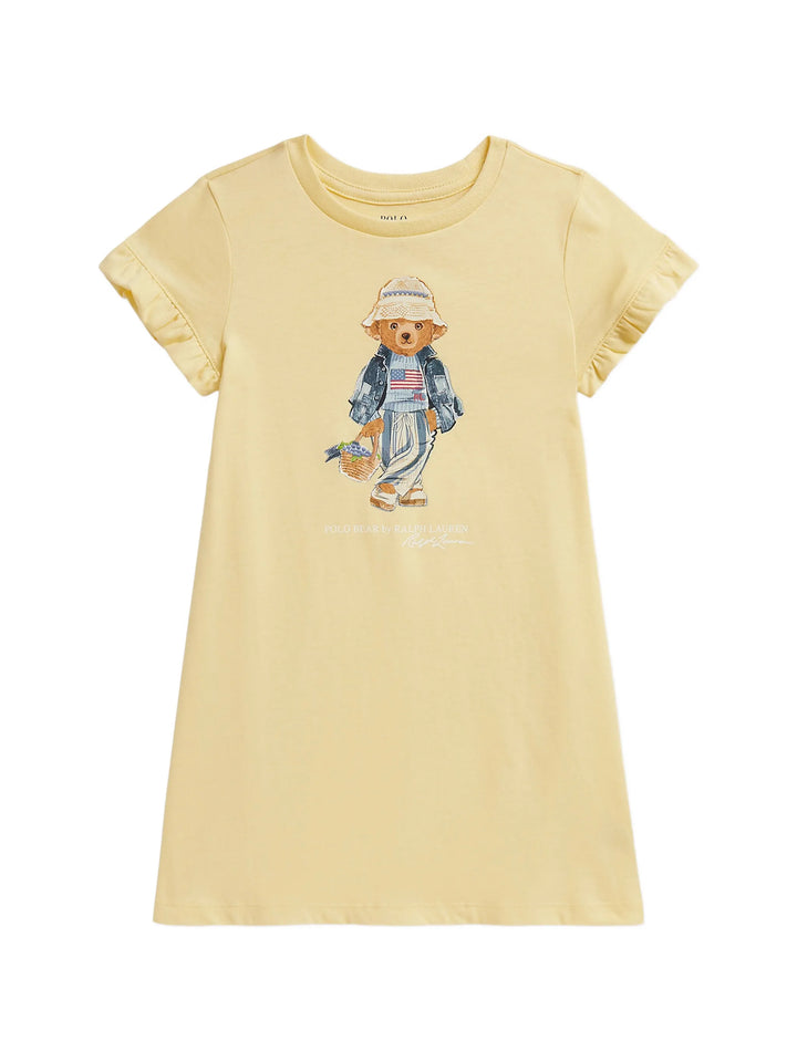 RALPH LAUREN NIÑA VESTIDO 26/1 JERSEY T-BIRD YELLOW