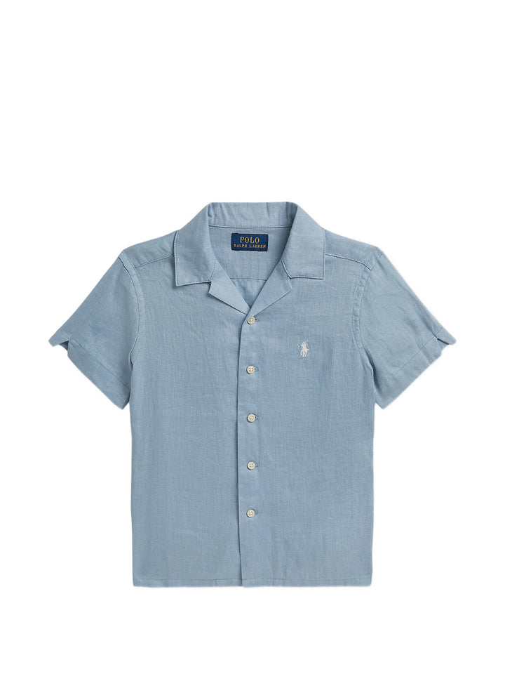 RALPH LAUREN NIÑO CAMISA LINEN VESSEL BLUE