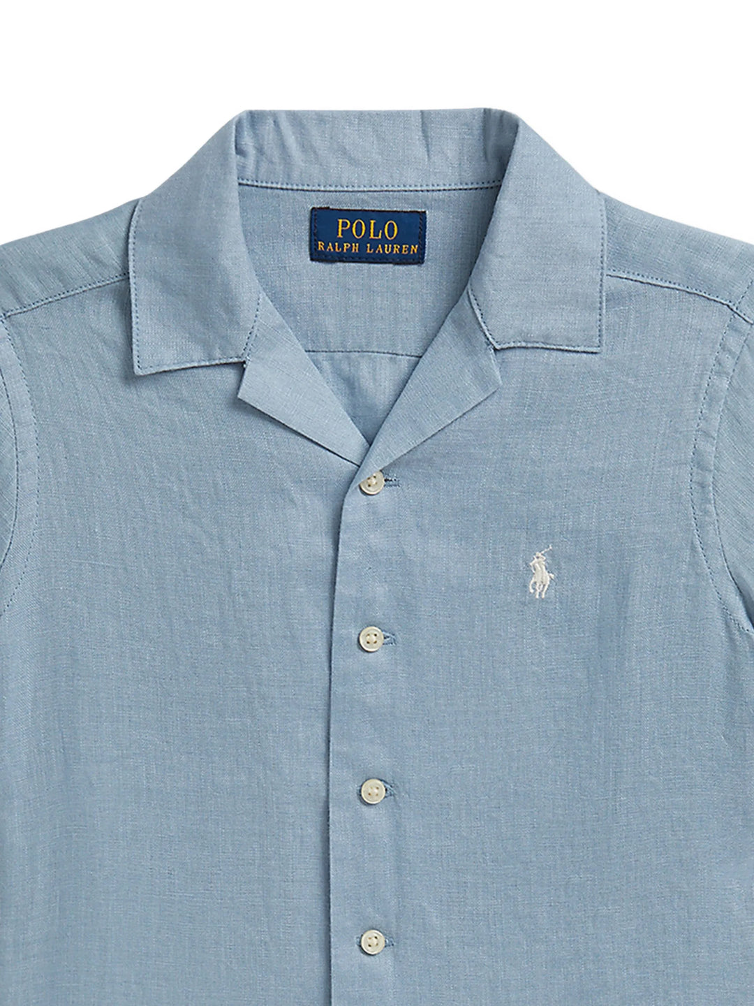 RALPH LAUREN NIÑO CAMISA LINEN VESSEL BLUE