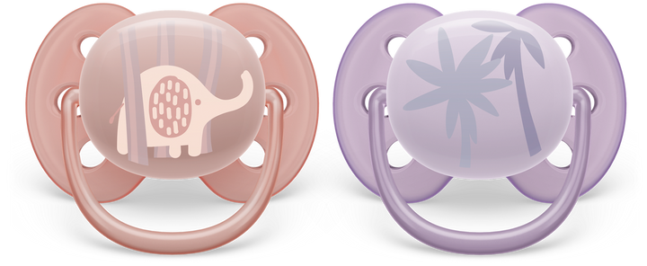 AVENT CHUPETES ULTRA SOFT 0-6M NIÑA 2PCS