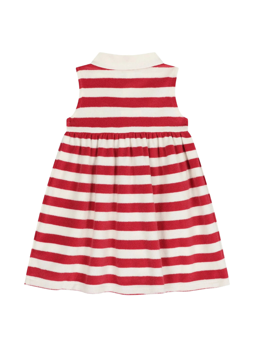 RALPH LAUREN BEBE NIÑA VESTIDO TERRY NANTUCKET RED MULTI