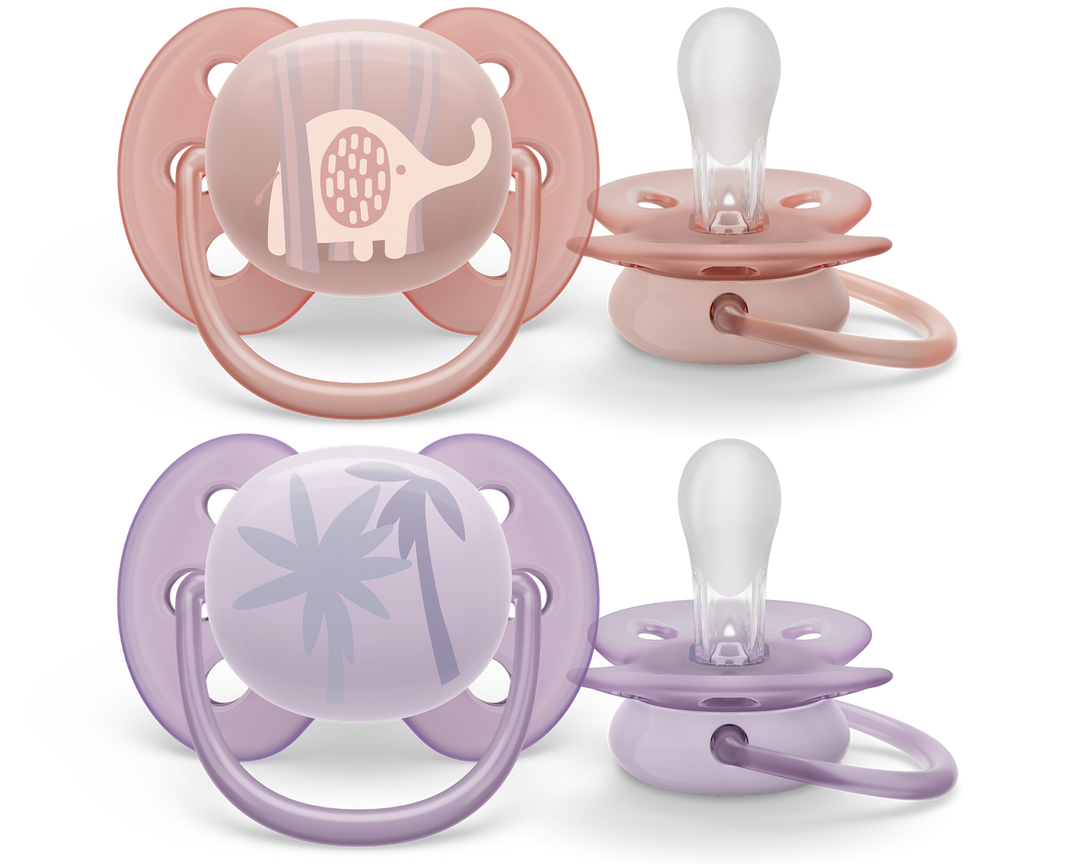 AVENT CHUPETES ULTRA SOFT 0-6M NIÑA 2PCS