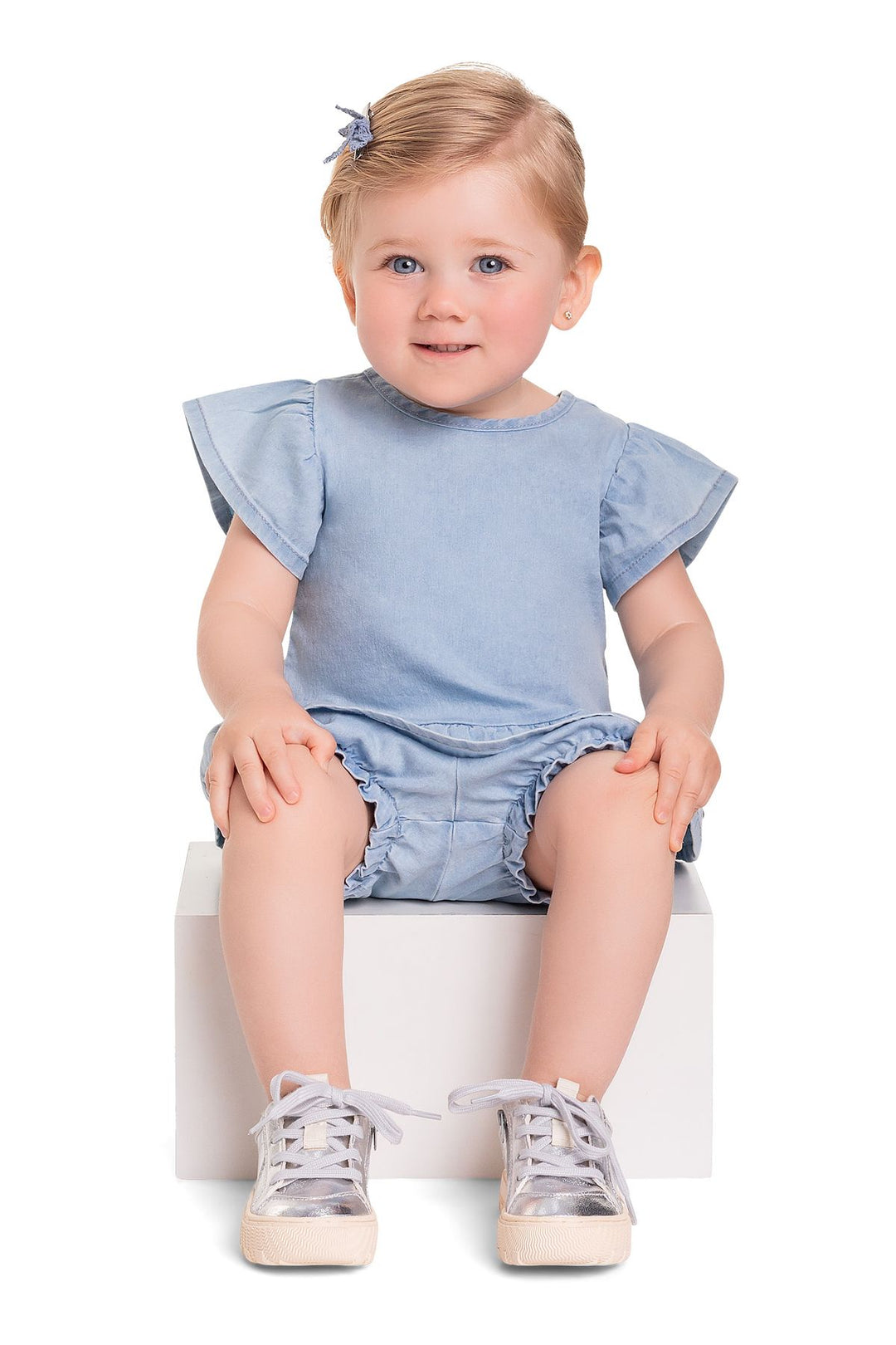 QUIMBY NIÑA CONJ DE SHORT BLUE