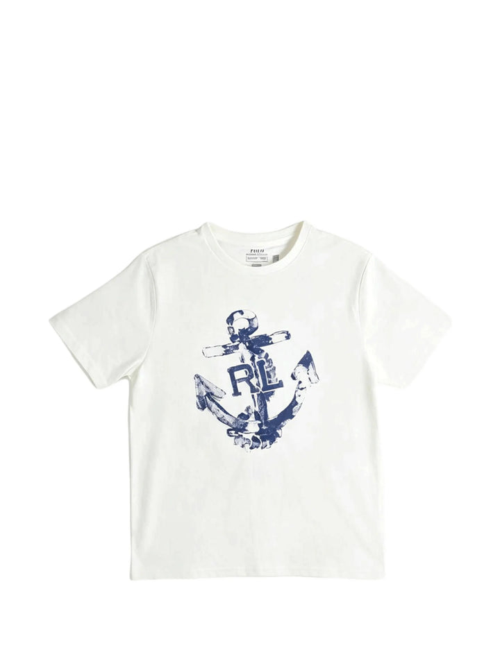 RALPH LAUREN NIÑO TSHIRT 26/1 JERSEY DECKWASH WHITE