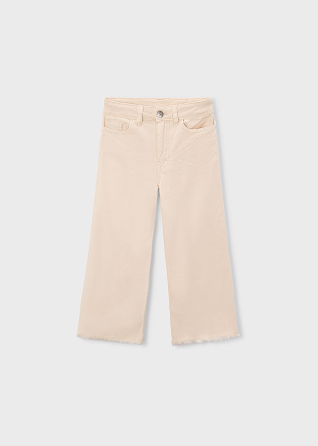 Mayoral Pantalon Sarga Wide Leg Garbanzo para Niña