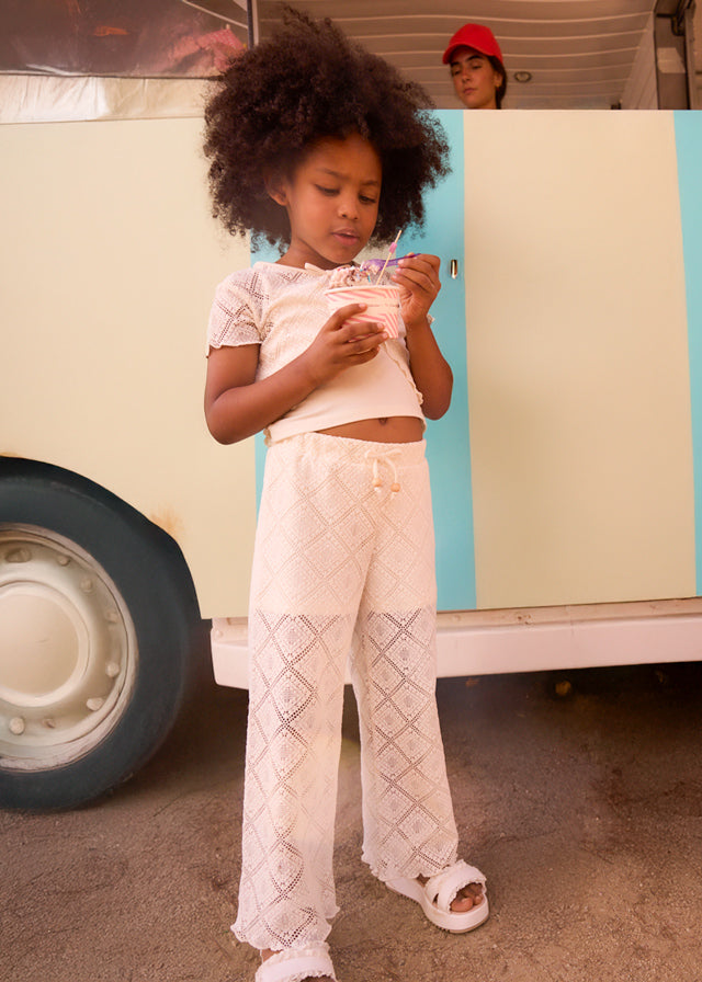 Mayoral Pantalon Crochet Garbanzo para Niña