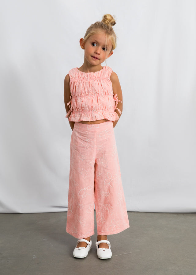 Mayoral Conjunto De Pantalon Bordado Blossom para Niña