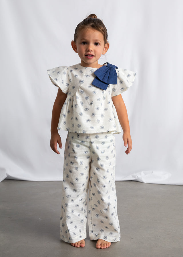 Mayoral Conjunto De Pantalon Estampado Hueso para Niña