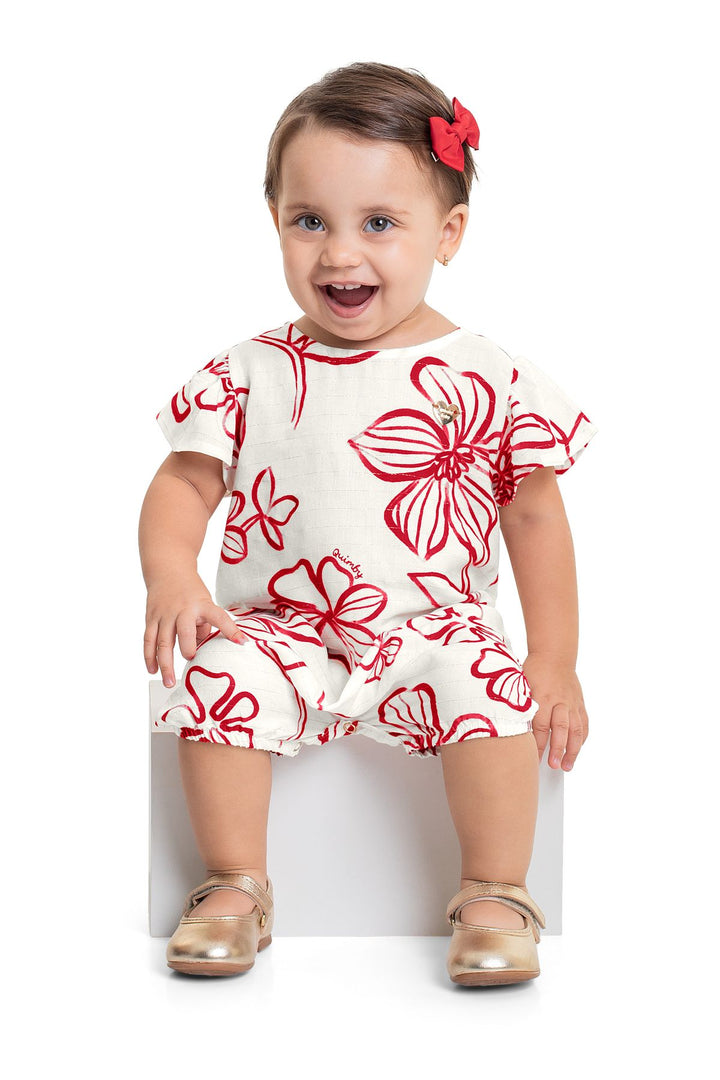 QUIMBY BEBE NIÑA OVEROL RED