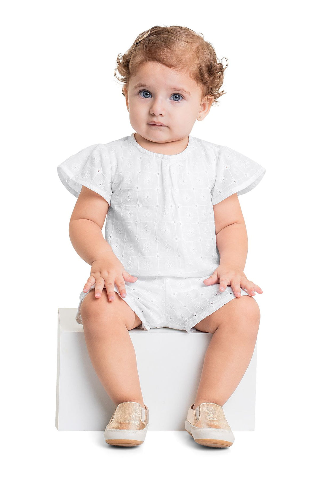 QUIMBY NIÑA CONJ DE SHORT WHITE