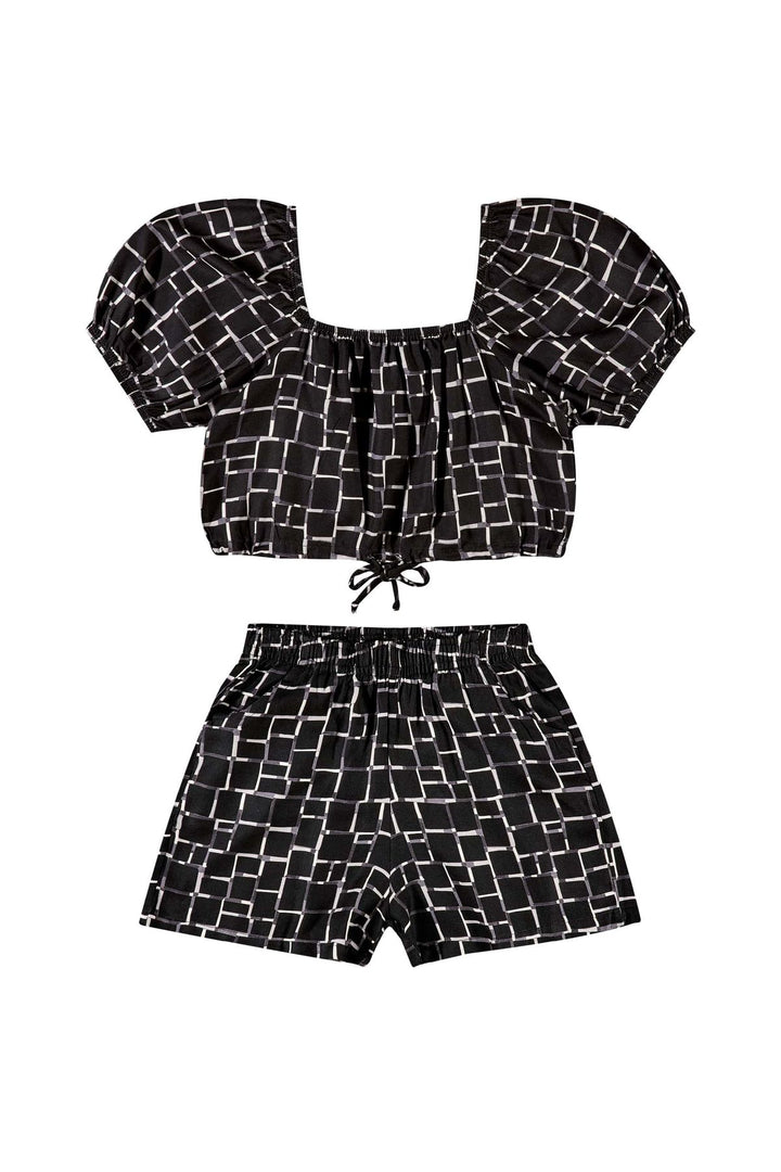 GLOSS NIÑA CONJ DE SHORT BLACK