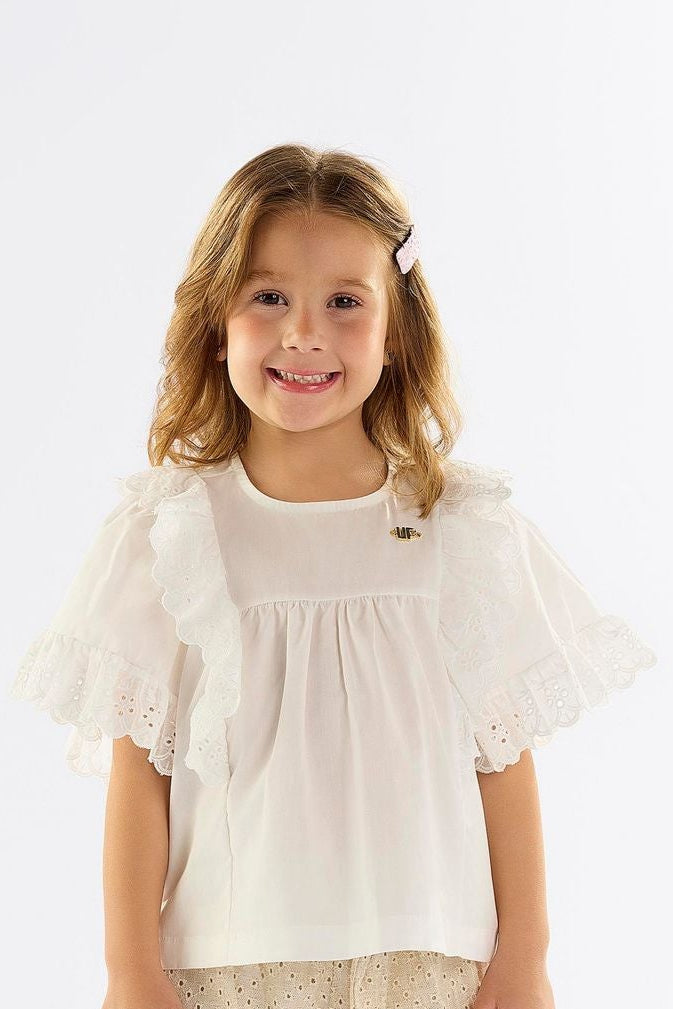 UP BABY NIÑA BLUSA OFF WHITE