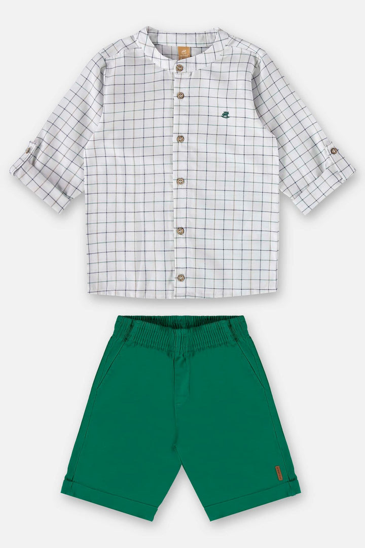 UP BABY NIÑO CONJ DE SHORT WHITE