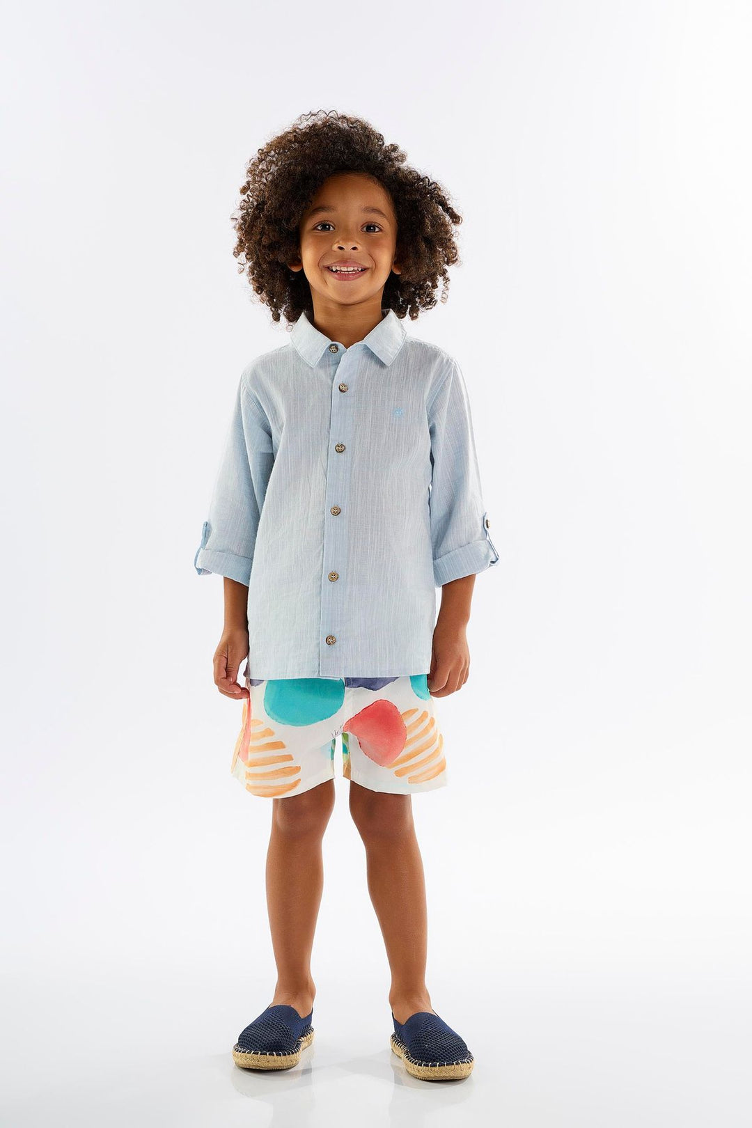 UP BABY NIÑO CONJ DE SHORT LIGHT BLUE