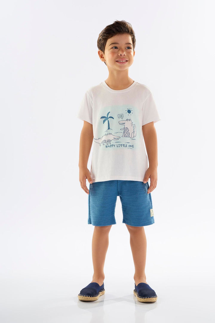 UP BABY NIÑO CONJ DE SHORT WHITE