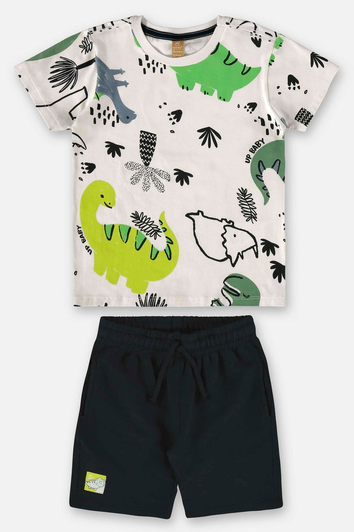 UP BABY NIÑO CONJ DE SHORT WHITE