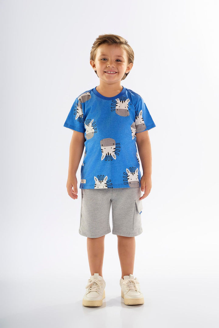 UP BABY NIÑO CONJ DE SHORT BLUE