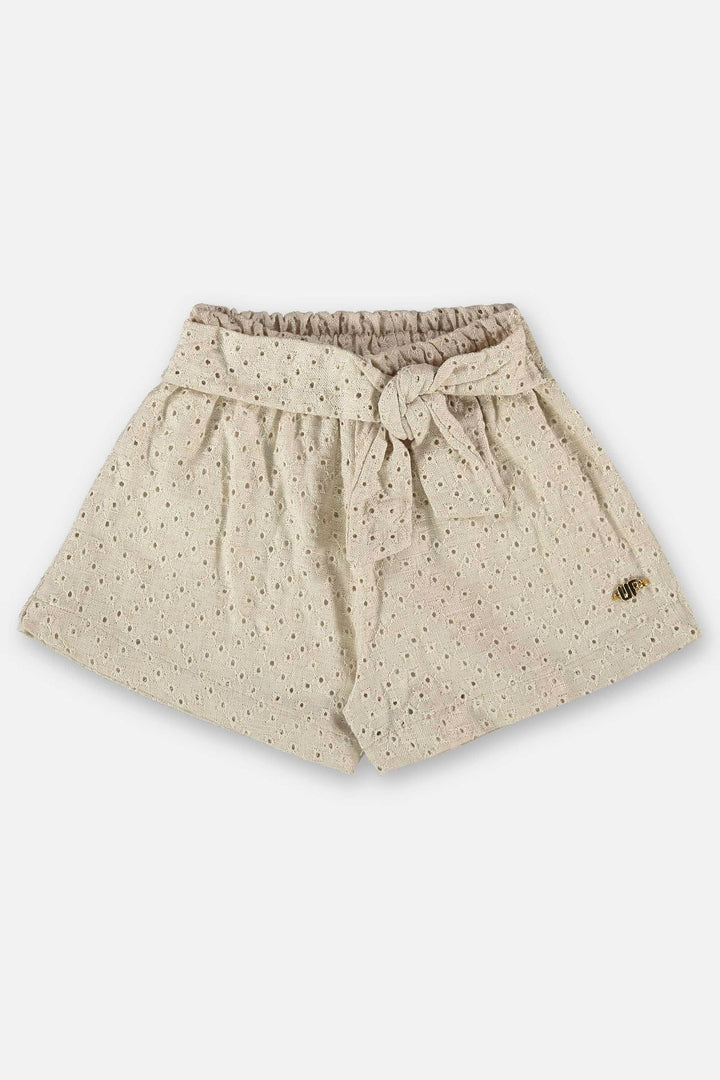 UP BABY NIÑA SHORT OFF WHITE