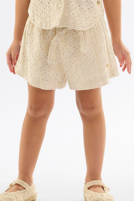 UP BABY NIÑA SHORT OFF WHITE