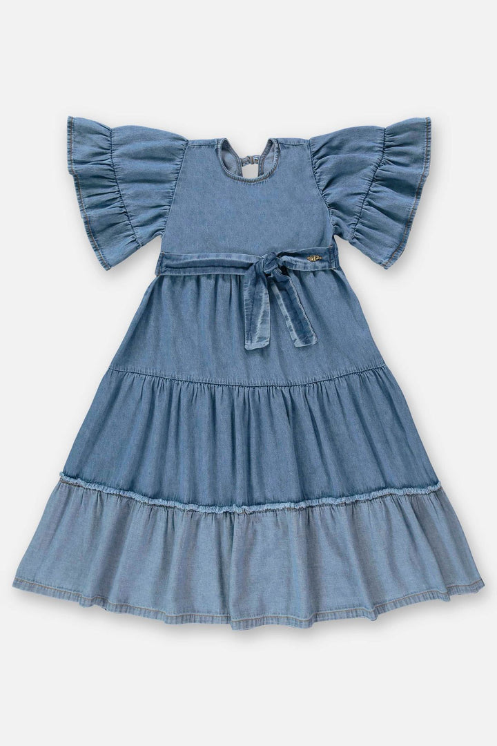 UP BABY NIÑA VESTIDO DENIM BLUE