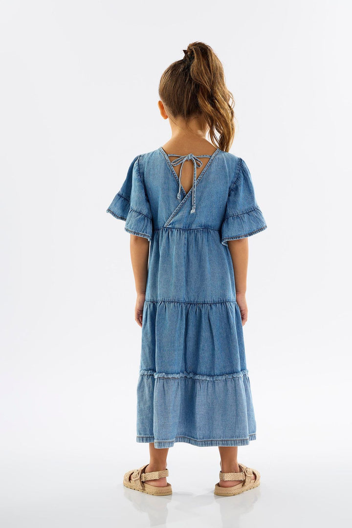 UP BABY NIÑA VESTIDO DENIM BLUE