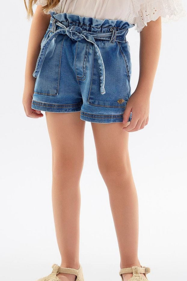 UP BABY NIÑA SHORT DENIM BLUE