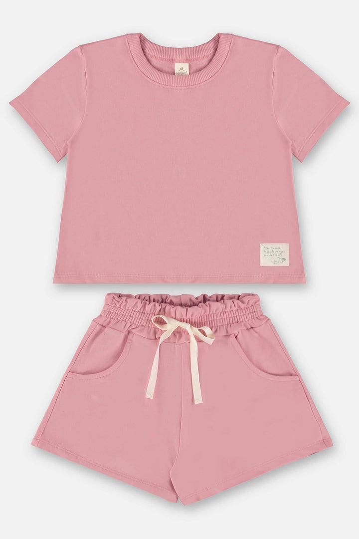 UP BABY NIÑA CONJ DE SHORT LILAC