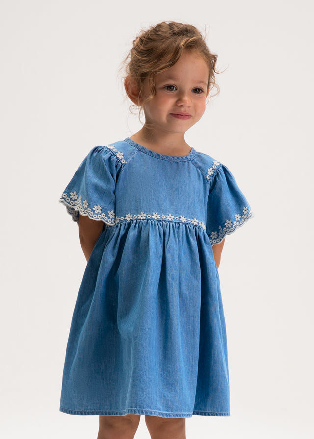 Mayoral Vestido Bordado Medio para Niña