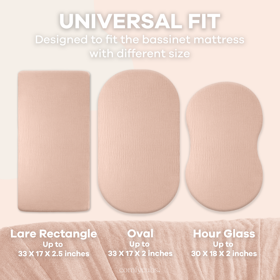 COMFY CUBS FORRO DE CUNA BASSINET BLUSH