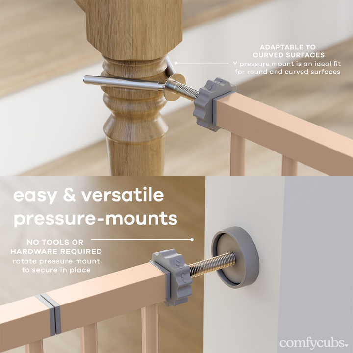 COMFY CUBS PUERTA DE SEGURIDAD PARA BEBE BLUSH