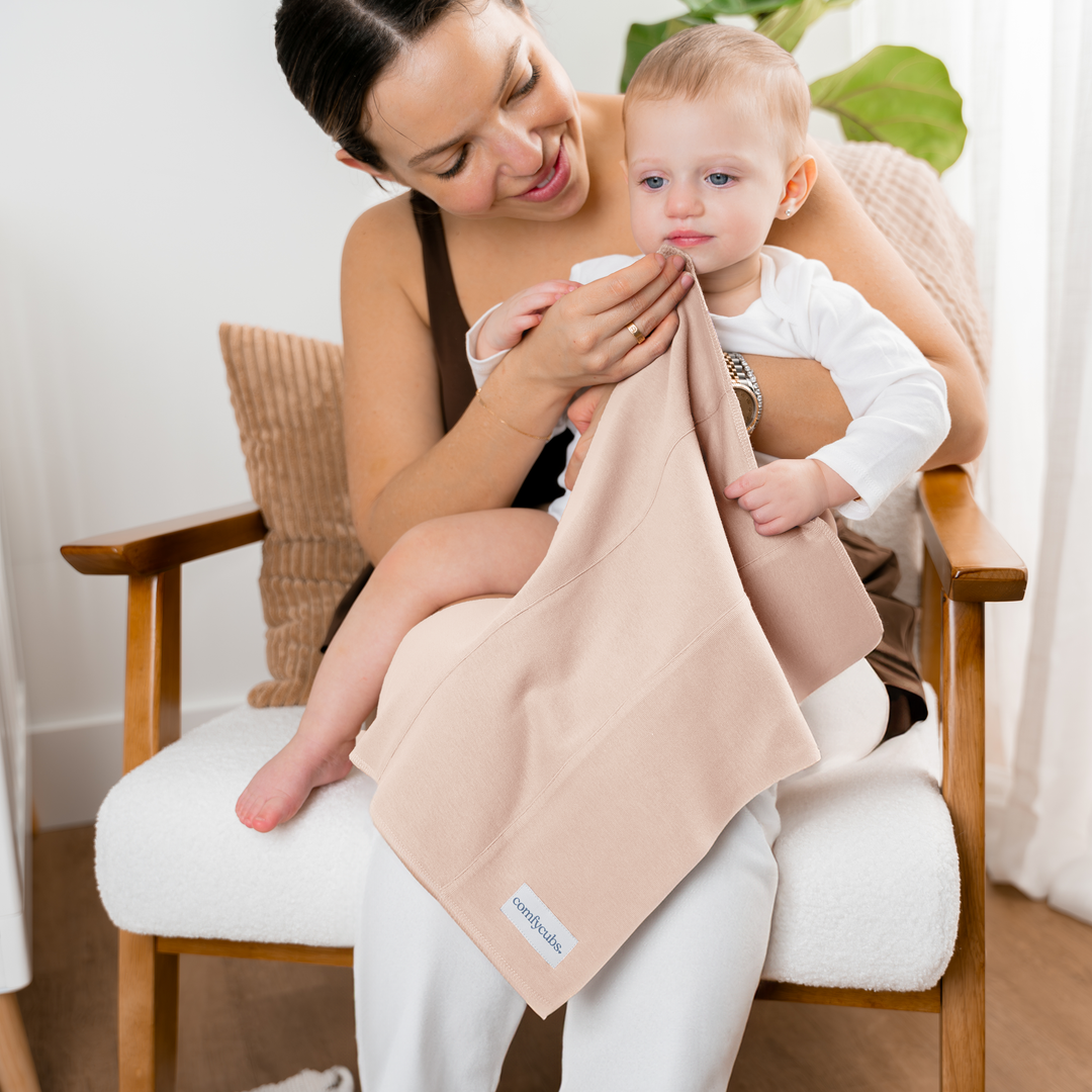 COMFY CUBS BEBE NIÑA SACAGASES COTTON BLUSH 6PK