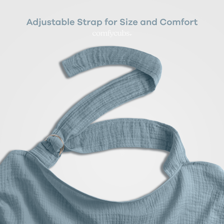 COMFY CUBS FRAZADA NURSING COVER PACIFIC BLUE