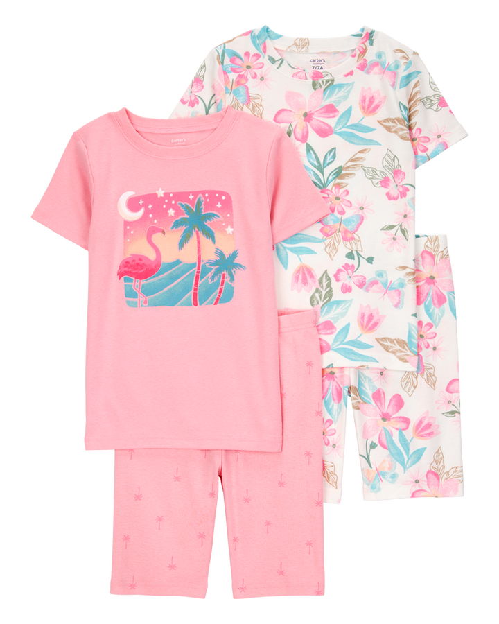 CARTERS NIÑA PIJAMA PINK FLAMINGO 4PK