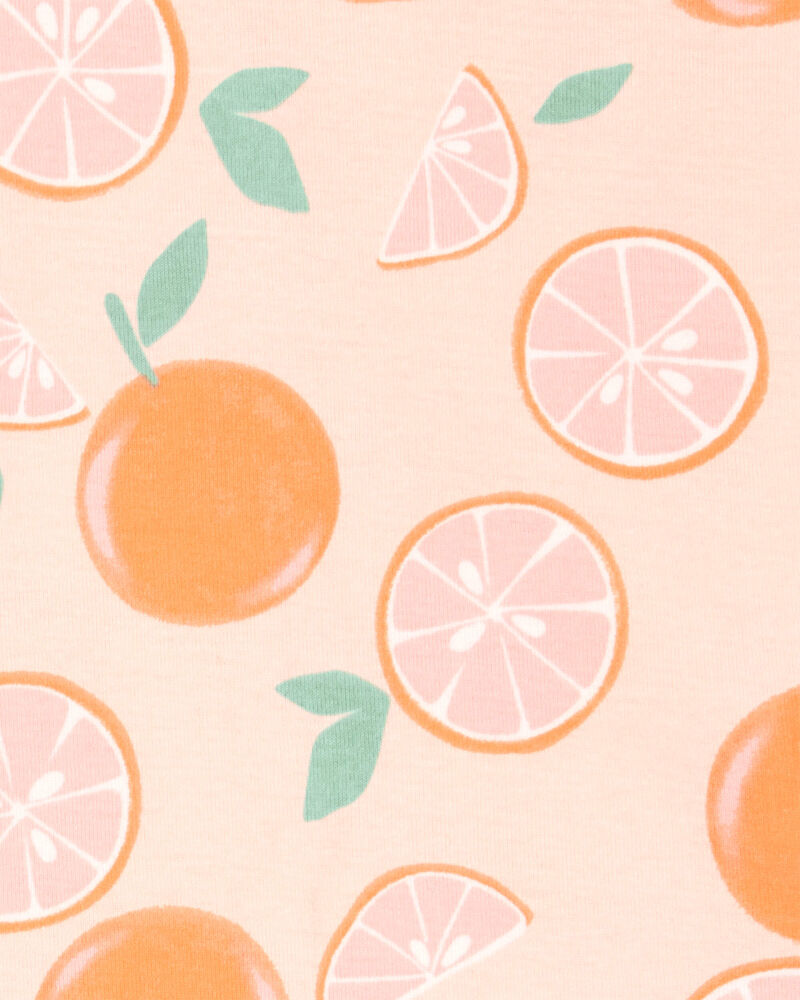 CARTERS NIÑA PIJAMA ORANGE/WHITE/ORANGE 4PK