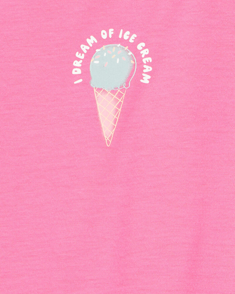 CARTERS NIÑA PIJAMA PINK ICE CREAM FLORAL