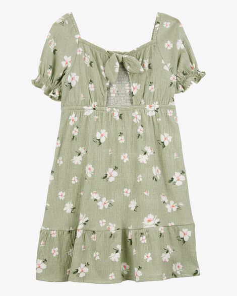 CARTERS NIÑA VESTIDO GREEN FLORAL