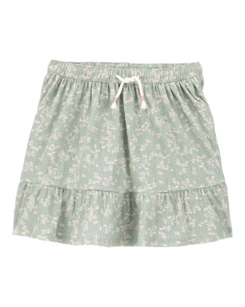 Carters Falda Green Floral para Niña