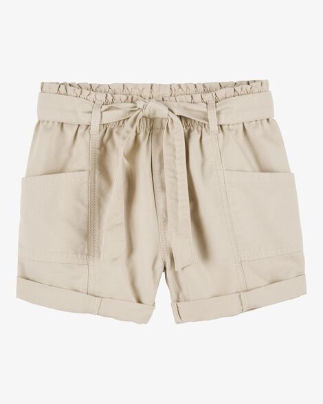 OSHKOSH NIÑA SHORT PAPERBAG BROWN