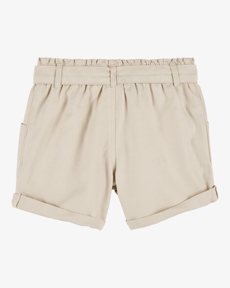 OSHKOSH NIÑA SHORT PAPERBAG BROWN