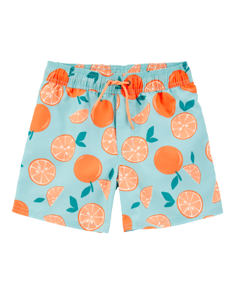 CARTERS NIÑO VESTIDO DE BAÑO ORANGE PRINT TRUNK